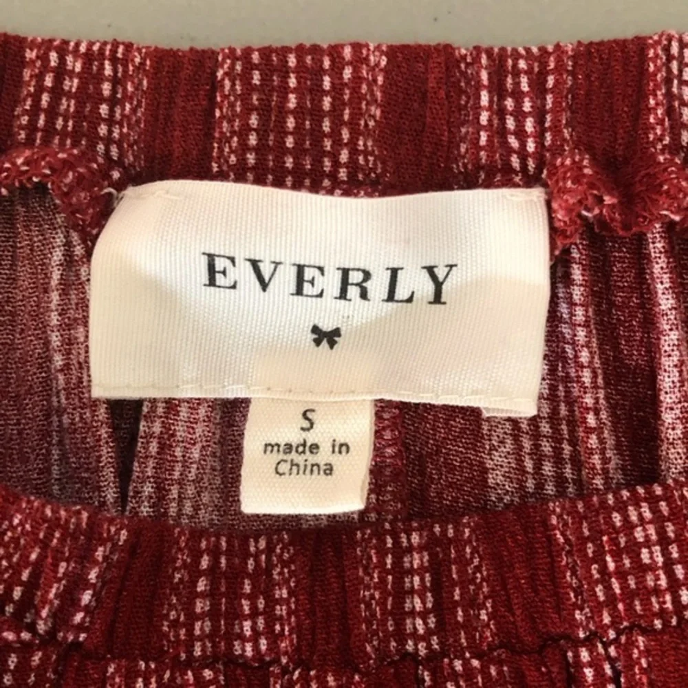 Everly Red Stripped Cap Sleeve Tunic‎ Size S